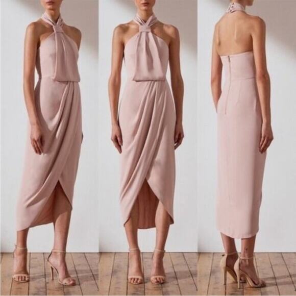 Shona Joy Core Knot Draped Dress - Picture 2 of 7